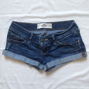 Hollister low rise denim shorts